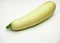 Zucchini fruit is white. Photo on a white background