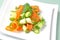 Zucchini salad with carrots