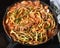 Zucchini Spaghetti simmering