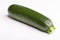 Zucchini on white background