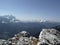 Zugspitze massif from Kramerspitz mountain, Bavaria, Germany