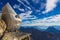 Zugspitze summit during late autumn, Alps, Germany