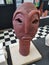 Zulu pottery face
