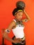 Zulu Teen Model with calabash