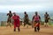 Zulu tribal dance in South Africa