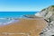 Zumaia Beach, Gipuzkoa, Basque Country. SPAIN.