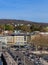 Zurich cityscape in springtime