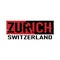 Zurich. Colorful typography text banner. Vector the word zurich city design. Can be used to logo, card, poster, heading