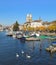 Zurich, the Limmat river and the Great Minster