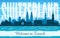 Zurich Switzerland city skyline vector silhouette