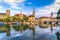 Zurich, Switzerland historic cityscape on the Limmat River