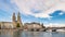 Zurich Switzerland time lapse at Limmat River with Grossmunster