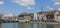 Zurich - view across the Limmat river with the dockside crane