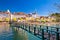 Zurich waterfront landmarks autumn colorful view