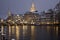 Zurich waterfront in winter time