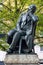 Zwickau, Germany - May 7, 2023: Monument to Robert Schumann, a German composer, pianist, and music critic who was born in Zwickau