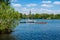 Zwickau Swan Pond in East Germany