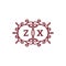ZX Letter logo luxury Swirl logos Symbol design