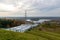 Zydowo, zachodniopomorskie / Poland - November, 8, 2019: Pumped-storage power plant in northern Poland. Design for obtaining