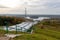 Zydowo, zachodniopomorskie / Poland - November, 8, 2019: Pumped-storage power plant in northern Poland. Design for obtaining