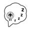 Zzz Icon, Snoring Symbol, Zzzz pictogram