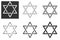 Â«Magen DavidÂ» The Shield of David, or The Star of David, or The Seal of Solomon, the Jewish Hexagram. Traditional Hebrew sign an