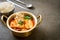 â€˜Kimchi Jjigaeâ€™ or Kimchi Soup with Soft Tofu or Korean Kimchi Stew