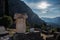 â€‹Remains of ionic column at ancient Delphi site, Greece, Peloponnese â€‹