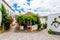 Ã“bidos, Portugal - June 27, 2021: Picturesque guest house