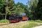 Ã–chsle steam train locomotive railway near Maselheim in Germany
