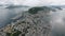 Ã…lesund and Aksla mountain, panoramic view from above. Norway.