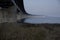 The Ã–resund bridge seen from below as it stretches out to sea from land