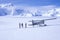 ï¿½Scoutï¿½ bush airplane on glacier in St. Elias National Park and Preserve, Wrangell Mountains, Wrangell, Alaska
