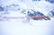 ï¿½Super Cubï¿½ Piper bush airplane on glacier in St. Elias National Park and Preserve, Wrangell Mountains, Wrangell, Alaska