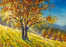 明秋风景现代艺术品库存例证 插画包括有草甸 自然 五颜六色 本质 蓝色 秋天 室外 明秋风景现代艺术品库存例证 插画包括有草甸 自然 五颜六色 本质 蓝色 秋天 室外
