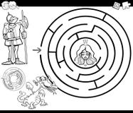 童话迷宫着色页向量例证 插画包括有 童话迷宫着色页向量例证 插画包括有