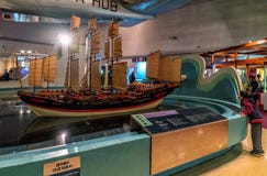 香港科博馆郑和的宝船模型内部视图编辑类库存照片 图片包括有子项 著名 知识 内部 孩子