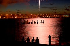 07-04-06 Stuart, fuochi d'artificio di Florida (25) Fotografia Stock