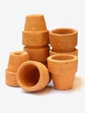 1-inch Clay Pots Stock Image
