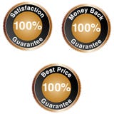 100% Guarantee Icons Stock Photo 100% Guarantee Icons Stock Photo