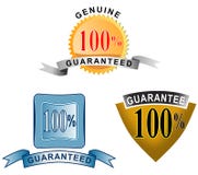 100% guaranteed icon. Vector art on business icons isolated on white background stock illustration 100% guaranteed icon. Vector art on business icons isolated on white background stock illustration