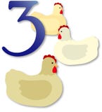 12 Days of Christmas: 3 French Hens