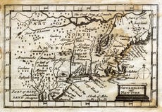 1635 Antique John Speed Map Colonial New England