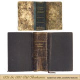 1836 & 1881 vecchio bookcovers Fotografie Stock Libere da Diritti 1836 & 1881 vecchio bookcovers Fotografie Stock Libere da Diritti