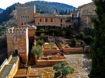 19 alhambra granada Стоковые Изображения