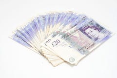 20 Pound Notes Stock Photography
