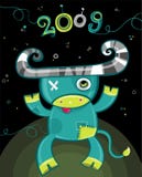2009 cartoon ox. Set - new year symbols. 2009 is the Year of the Ox according to the Chinese Zodiac. To see similar, please VISIT MY GALLERY stock illustration 2009 cartoon ox. Set - new year symbols. 2009 is the Year of the Ox according to the Chinese Zodiac. To see similar, please VISIT MY GALLERY stock illustration