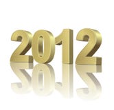 2012 Gold Royalty Free Stock Images