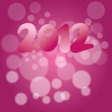 2012 New years eve decoration. New years eve decoration with the number 2012 on a pink abstract background royalty free illustration 2012 New years eve decoration. New years eve decoration with the number 2012 on a pink abstract background royalty free illustration