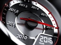 2016 Year Car Speedometer Stock Photo 2016 Year Car Speedometer Stock Photo